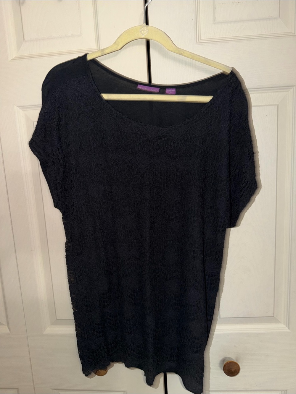 Beverly Drive Black crochet top